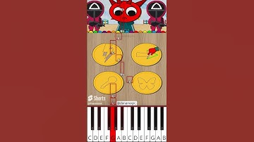 Sprunki Incredibox Raddy and Squid Game 2 Challenge #sprunki (@danamagic.) - Octave Piano Tutorial