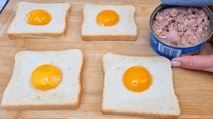 If you have bread, eggs and tuna, check out the easy breakfast recipe!