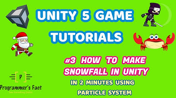 How To Make Snowfall in Unity - Create snowfall in unity using particle effect