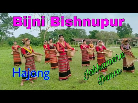 New hajong video Bijni Bishnupur Hajong Group jakhamara Dance