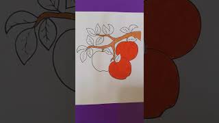 coloring page Apples and apple trees #shorts