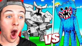 Reacting to Minecraft HUGGY WUGGY vs INSANE BOSSES (Cartoon Cat??)