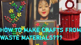 How to make beautiful crafts with waste materials ?? screenshot 5