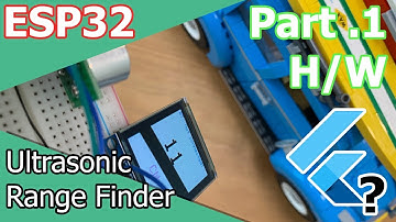 ESP32 | FLUTTER | BLE - Ultrasonic Range Finder with 1.5inch OLED, Part 1