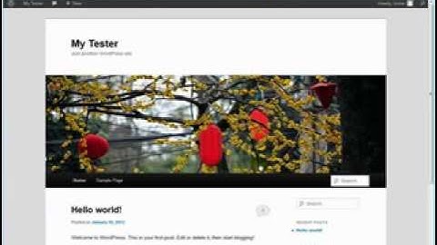 How to Move the Search Box to the Menu bar with Wordpress Themes.