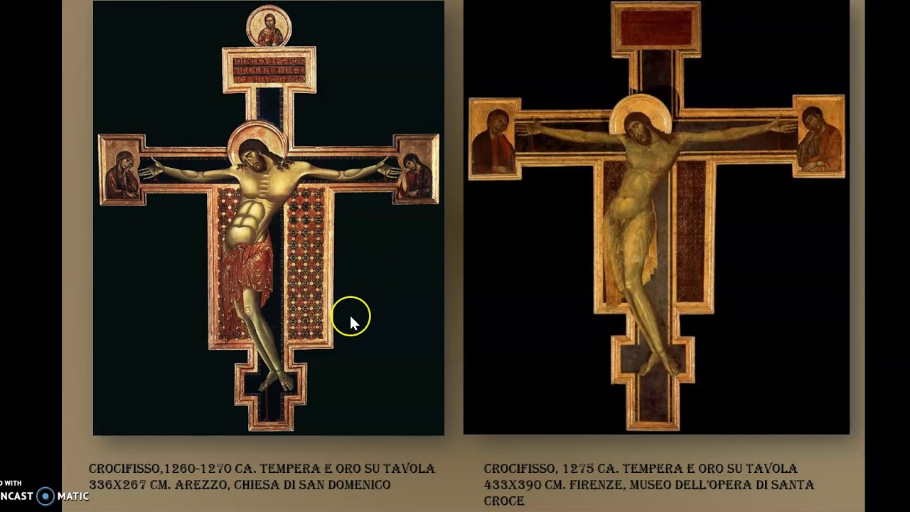 Confronto Cimabue e Giotto 13 maggio 2020