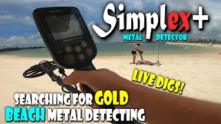 What can we Find with the SIMPLEX? Searching for GOLD Beach METAL DETECTING!