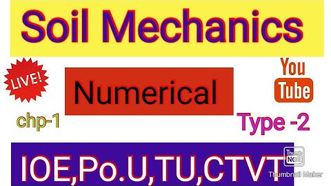 chp-2 Soil mechanics Numerical||type -2 || Bulk unit weight,void ratio & Sr #ioe #sanjay64official