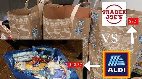 Trader Joes vs Aldi | food haul| NYC 2018