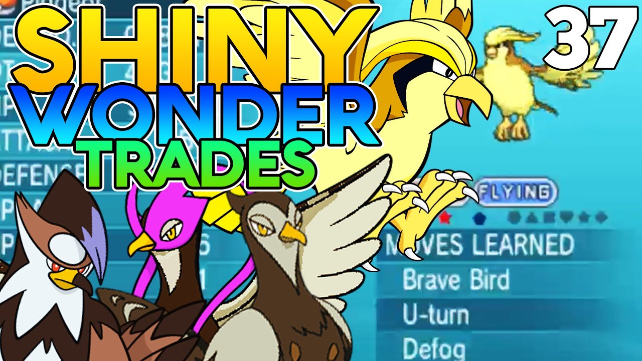 Pokemon Shiny Wonder Trades - EP 37 - SHINY UNFEZANT, PIDGEOT, & STARAPTOR