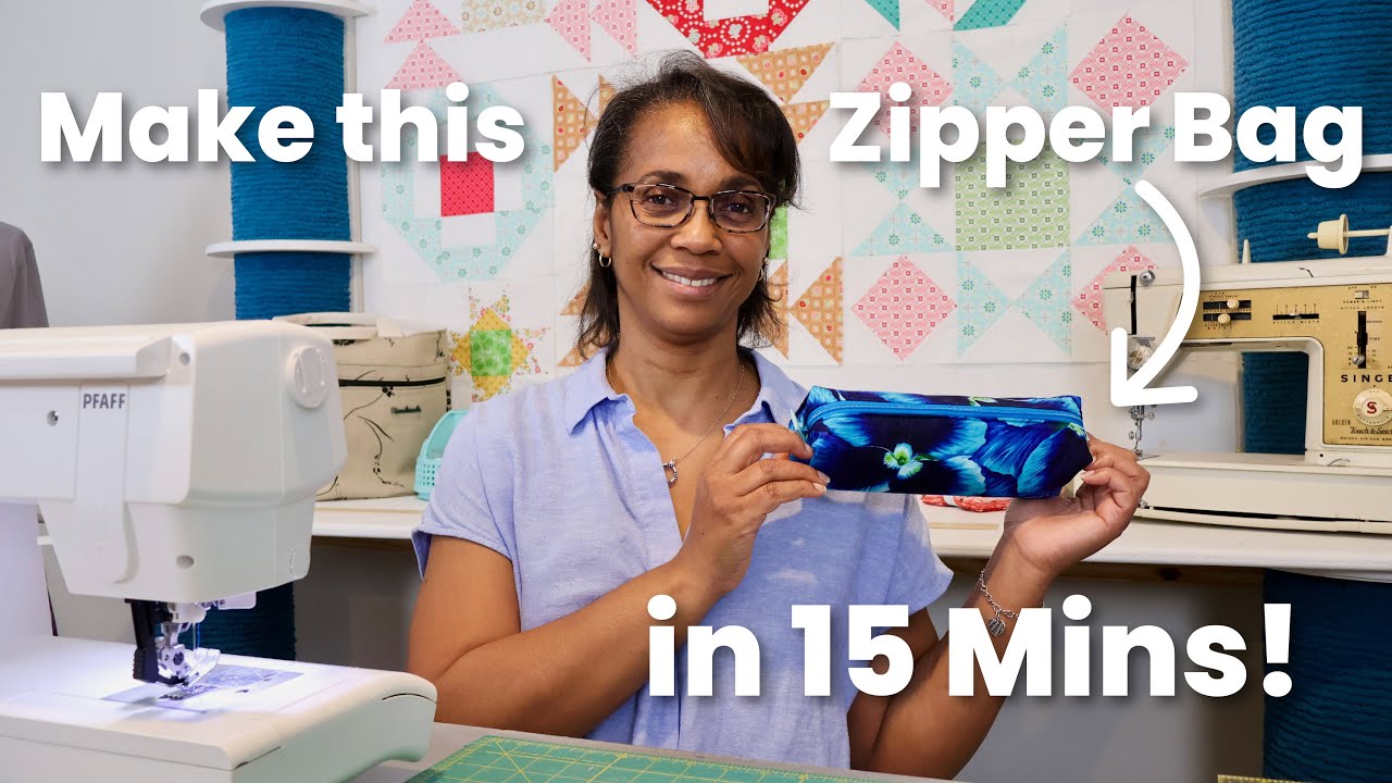 How to Sew a Zipper Bag for Beginners in 15 Minutes! 🦋 Quick and Easy ...