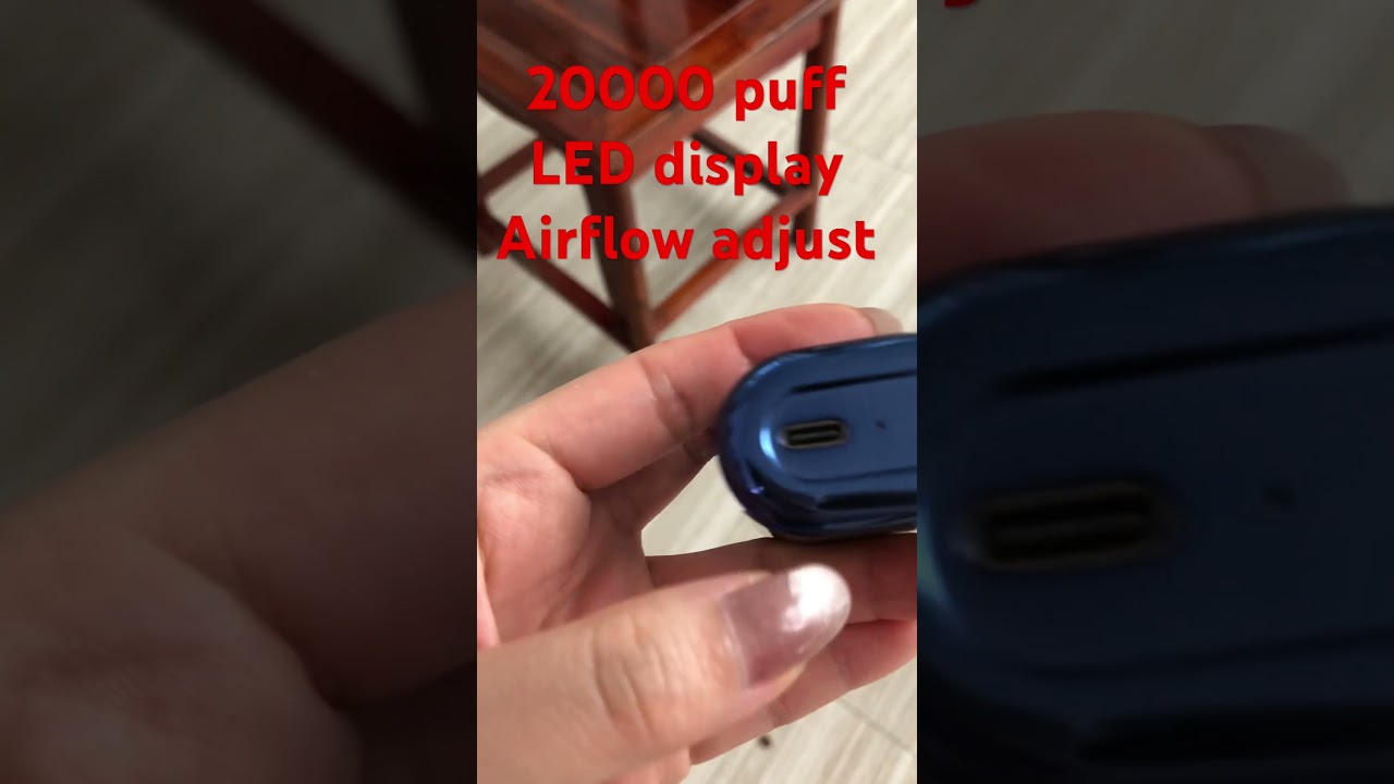 20000 puff disposable vape smart vape LED display airflow control