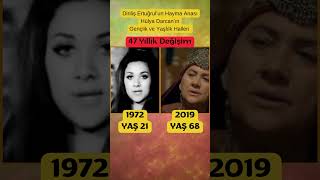 Hülya Darcan&#39;ın 47 yıllık değişimi #yeşilçam  #nostalji  #dirilisertugrul