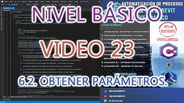 ✅ CURSO REVIT API || 6.2. Obtener los Parámetros || BIM INGENIEROS
