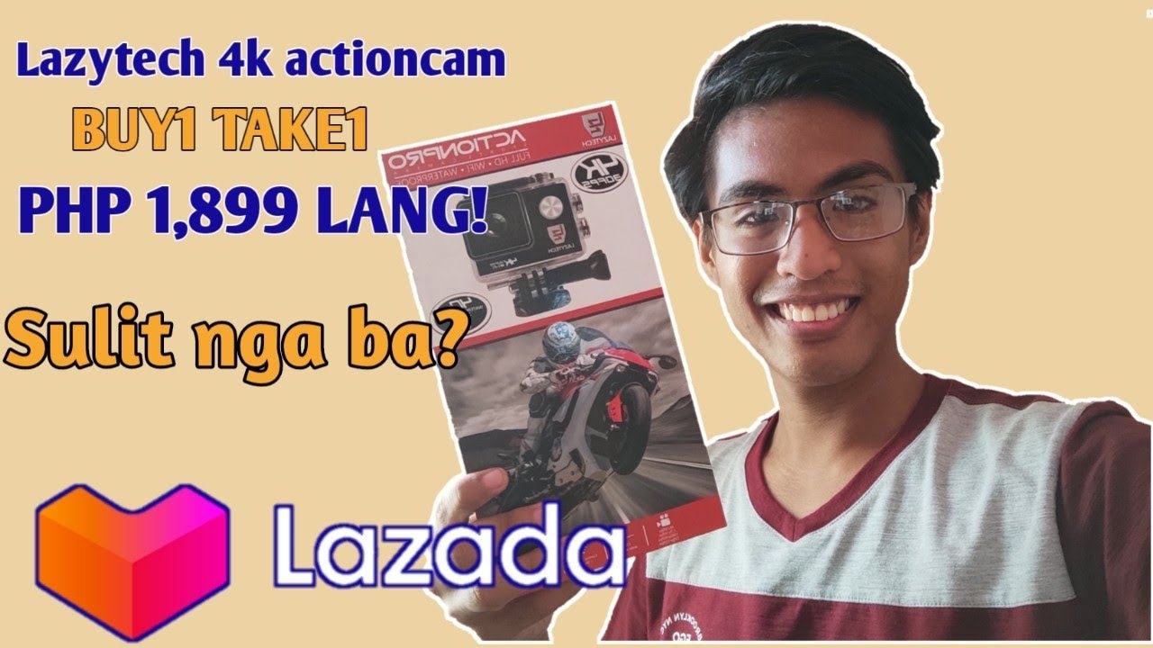 Buy1Take1 LAZYTECH 4k ActionCam / Dashcam from LAZADA Review