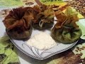 Блинные Мешочки с Курицей и Грибами / Мешочки из Блинов / Pancakes with Filling