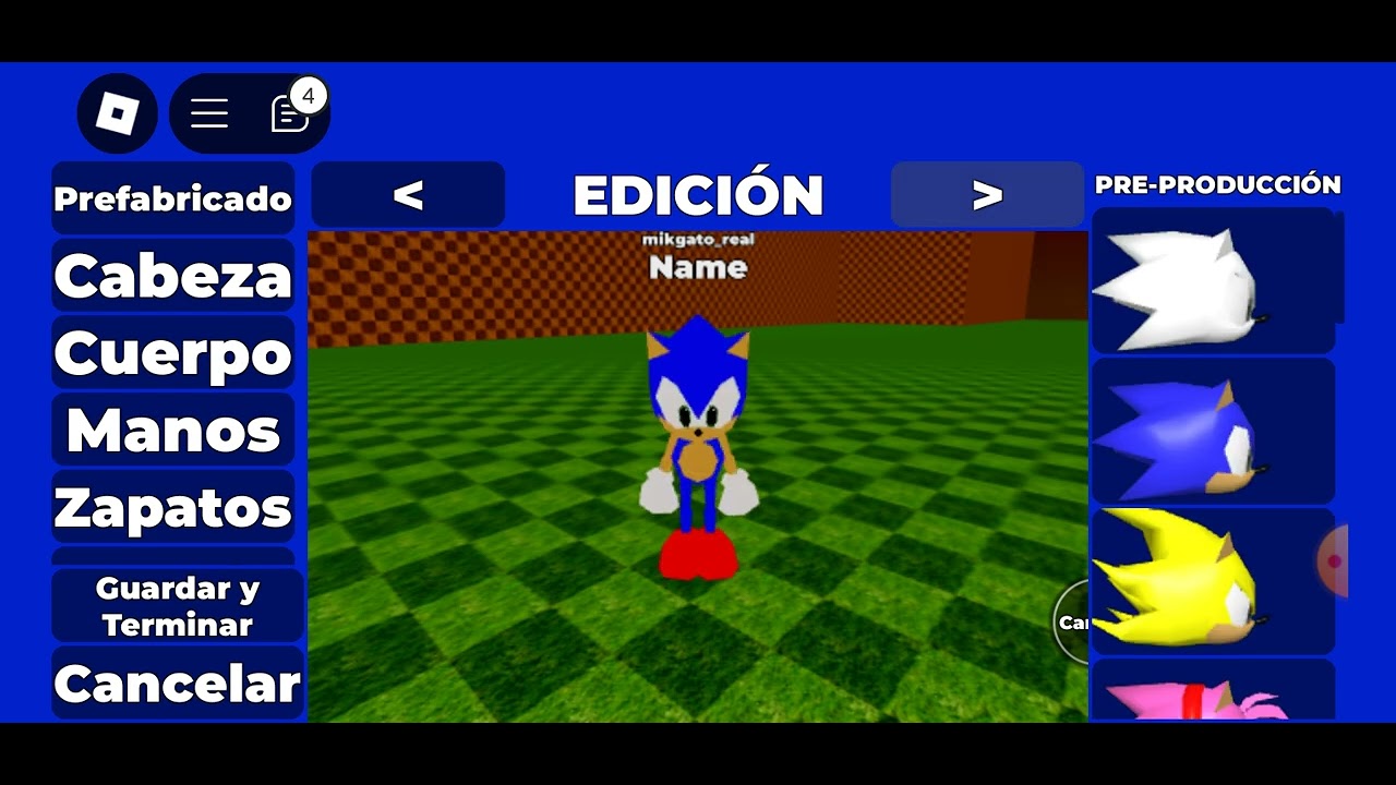 Especial para mi amigo de roblox Sonic mania plus.En el juego RP ...