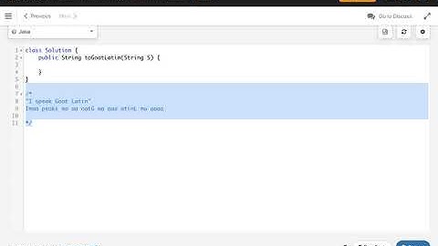 goat latin leetcode | leetcode 824 | goat latin leetcode java