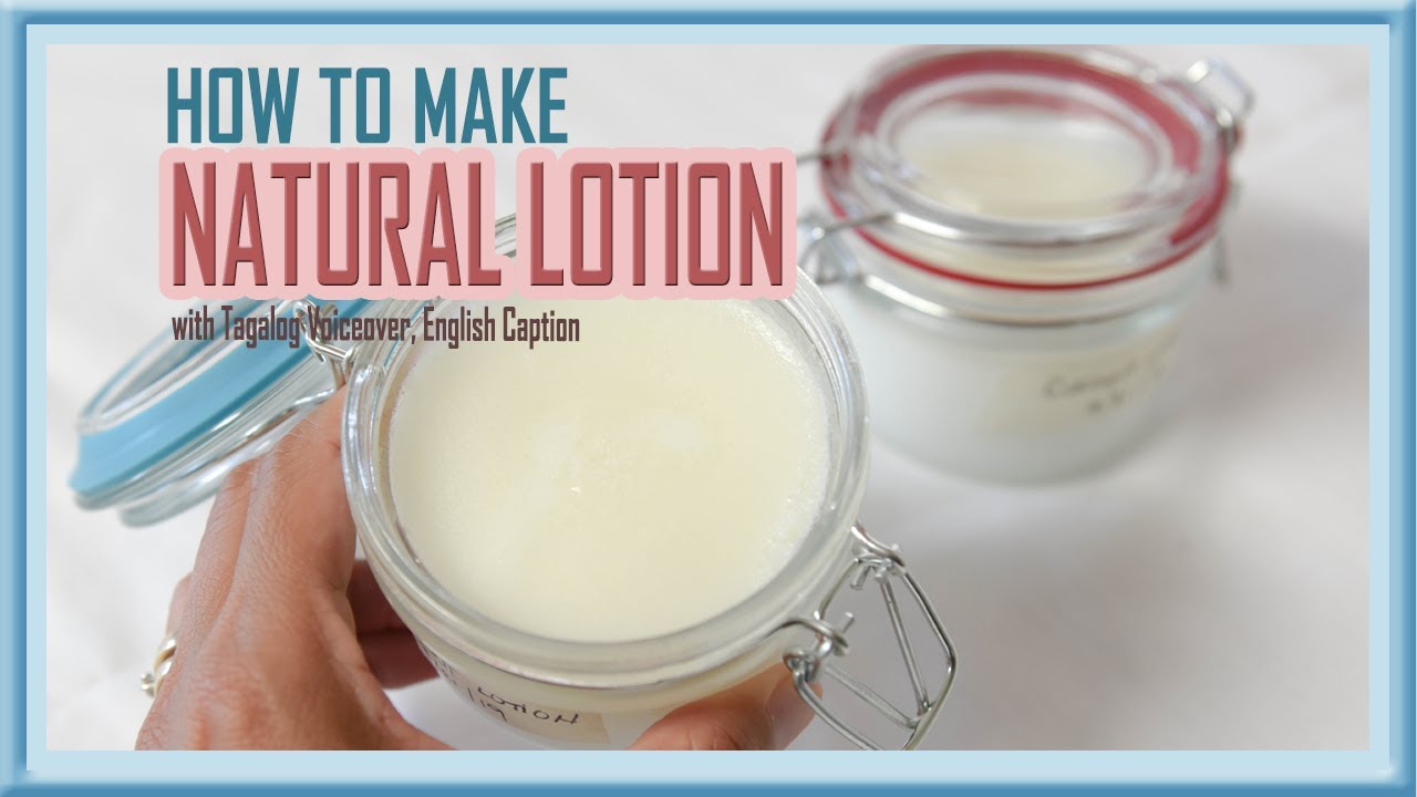 How to Make Homemade Lotion Moisturizer for Dry Skin YouTube