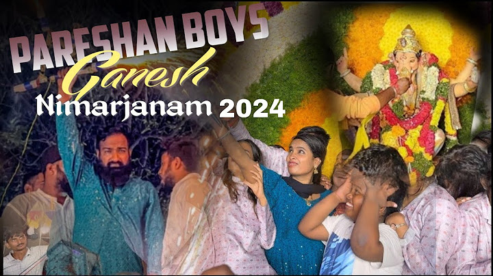 Pareshan boys Ganesh Nimarjanam 2024 || Imran anna Ganesh Nimarjanam || babbu, pareshan family