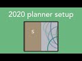 2020 traveler's notebook planner setup (simple & functional)