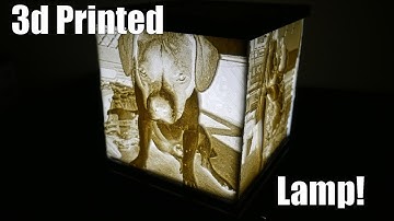My 3d Printed Lithophane Lamp! Turning An Image Into A Custom Lamp