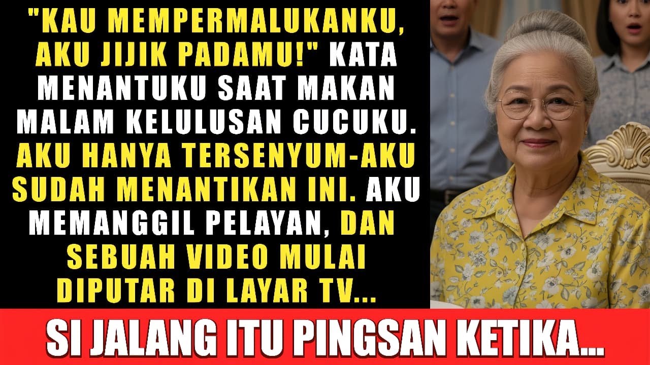 “Kau Mempermalukanku, Aku Jijik Padamu!” Kata Menantuku Saat Makan Malam Kelulusan Cucuku, Kemudian