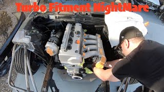 Project K240: TF Works Manifold Turbo Install Issues #nissan #turbo