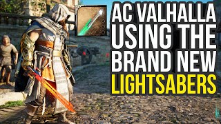 Assassin's Creed Valhalla Lightsabers Gameplay & More New Items (AC Valhalla Lightsabers)