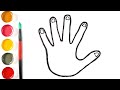 Dessin facile à la main étape par étape - comment dessiner une main