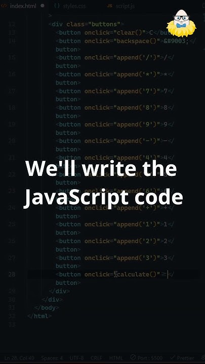 How to Code a Calculator in JavaScript: Beginners guide - YouTube