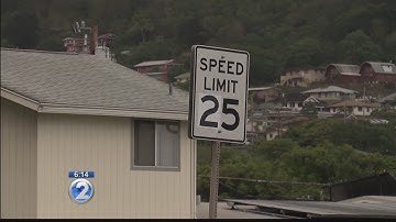 Speed limit signs on Likelike Hwy. illegally changed again