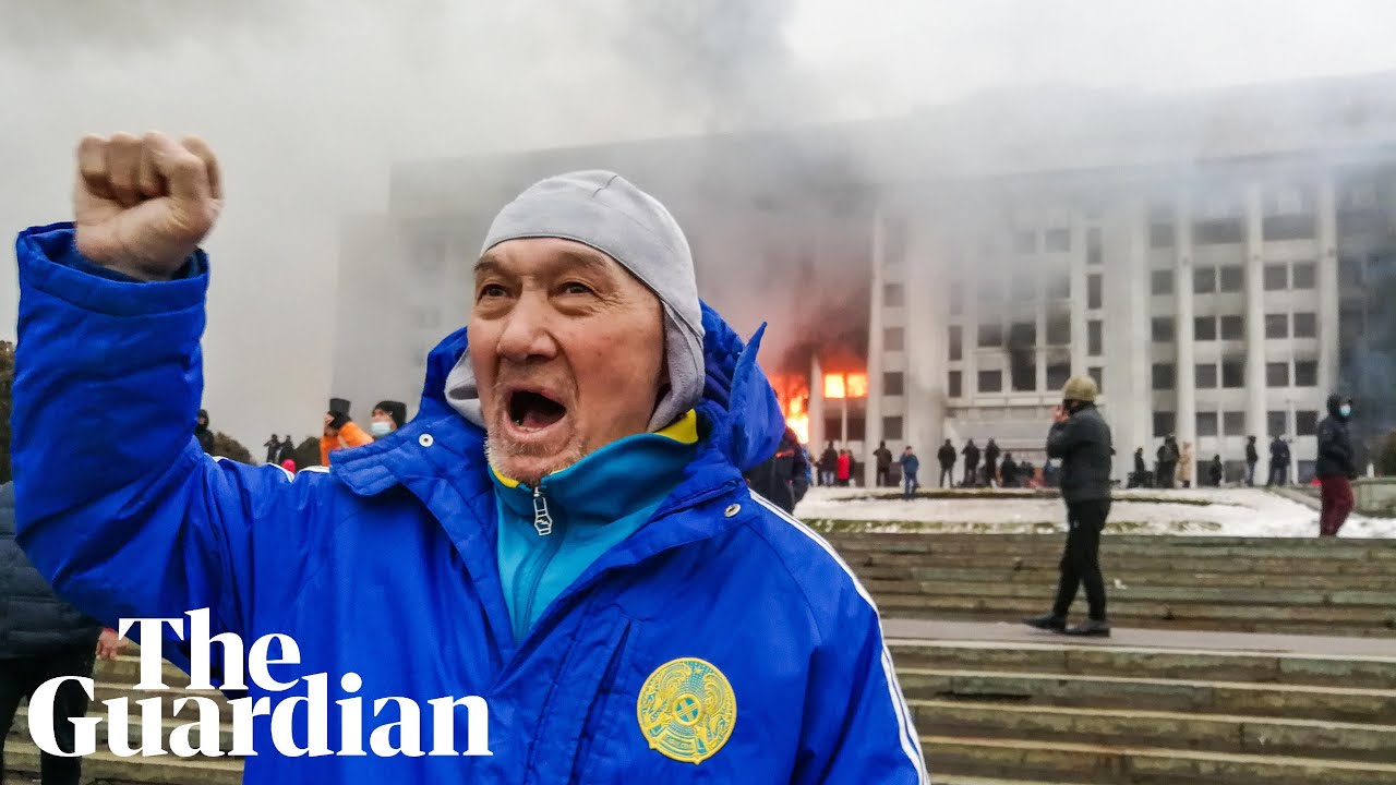 ⁣Kazakhstan protesters storm government buildings and Almaty airport