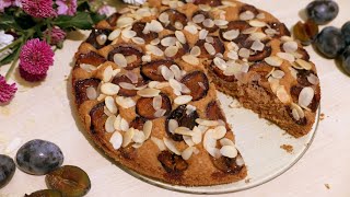 Plum, Ginger & Almond Cake | GlutenFree