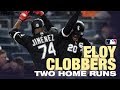 Eloy clobbers first two big-league HOMERS!