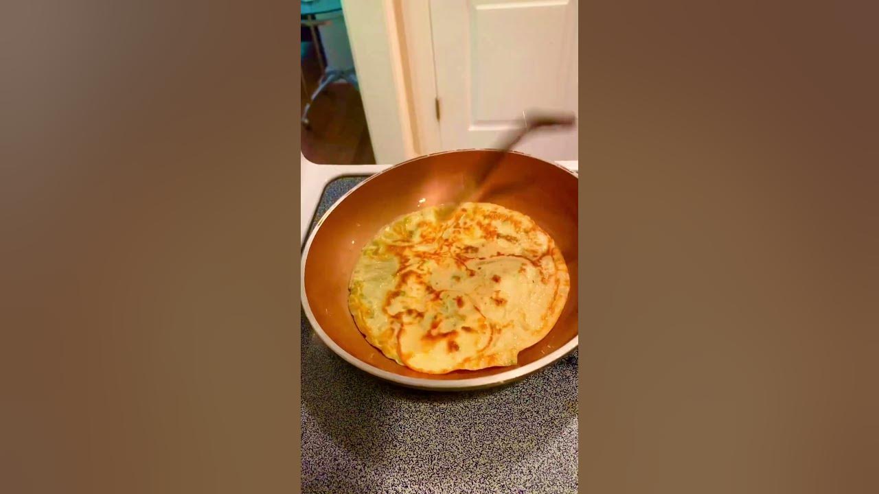 The famous green onion pancake without kneading the dough #healthy #delicious