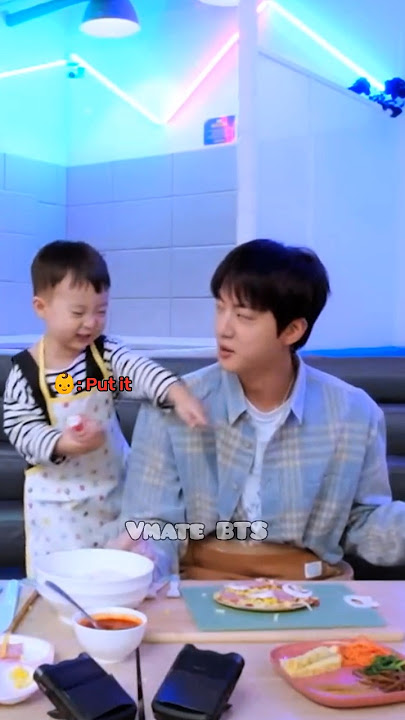Jin Met Mini Version of Jungkook 😂 #bts #btsshorts #jungkook #jin  #shorts