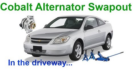 Chevy Cobalt Detailed Alternator Replacement in the Driveway