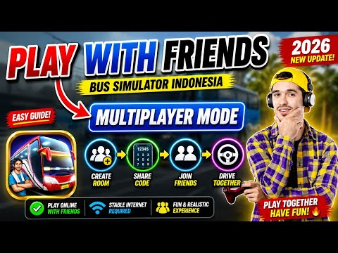 How To Play Multiplayer with Friends in Bus Simulator Indonesia (2026) 🚍🔥 | BUSSID Online Guide