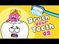 Brush Your Teeth 02 - Hacky Baby - Tooth brush Children's Song - Healthy Habits - Nursery Rhymes