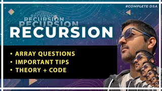 Recursion  Array Questions (Theory + Code + Tips)