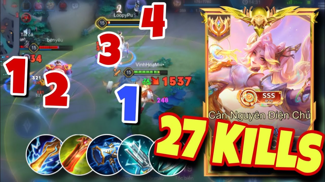 27 Kills + X3 Quad Kill!! Build Đồ Mới 