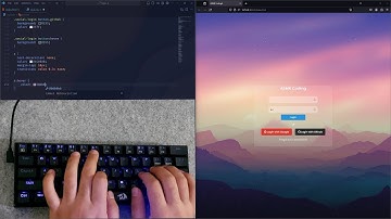 ASMR Coding - Responsive Login Page - No Talking