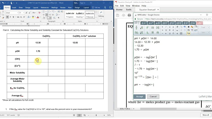 CHM 112 Lab 10 prelab video