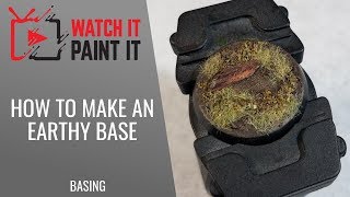 How to make realistic earthy bases for miniatures