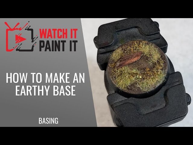 How to make realistic earthy bases for miniatures 