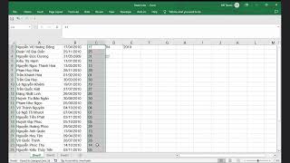 Cách tách ngày tháng năm sinh trong Excel một cách đơn giản