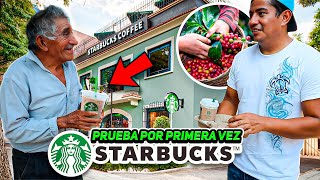 Cafetaleros Mexicanos prueban Starbucks que ellos sembraron a 45 pesos la tasa.