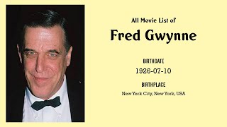 Fred Gwynne Movies list Fred Gwynne| Filmography of Fred Gwynne