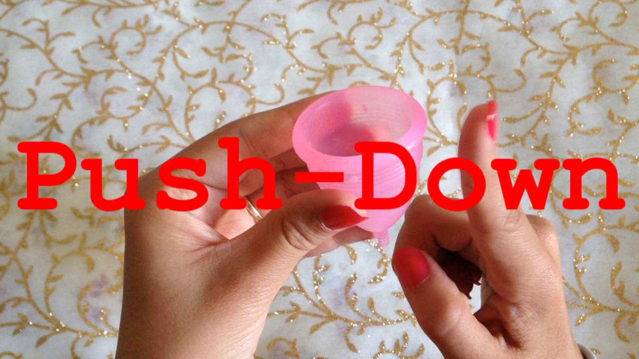 How to fold menstruation cup YouTube